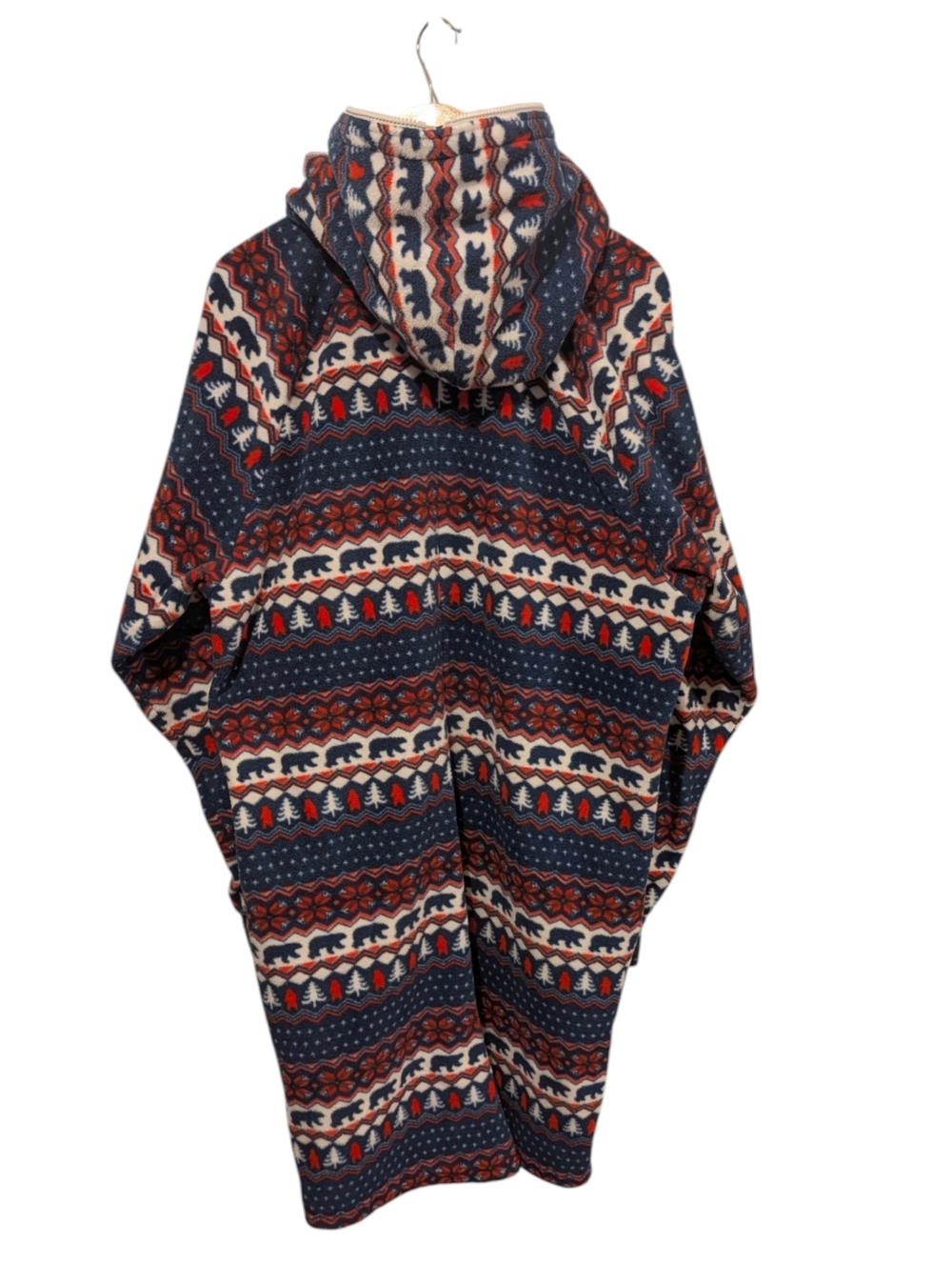 Chubbies Loungewear Hooded Zip-Up Pullover with Nordic Bear Pattern Size 2XL - Picture 2 of 6